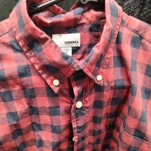 2 men's short sleeve button down shirt